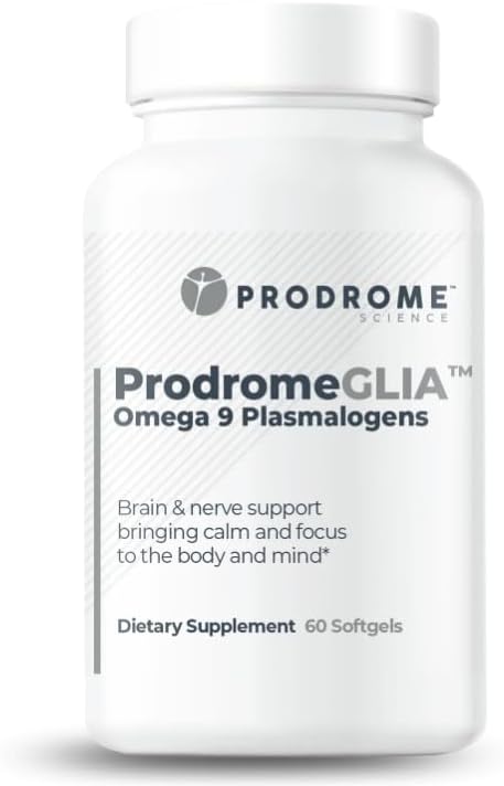 ProdromeGlia™ White Matter Plasmalogen Omega-9 Supplement for Brain and Cellular Health | Supports the Structural Composition of Myelin and Nervous System Membranes | 60 Softgels