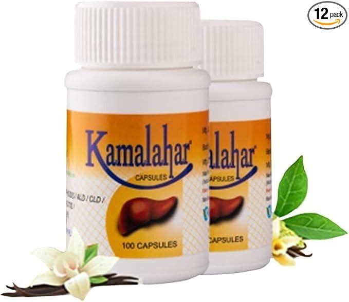 Liver Support Capsules | Ayurvedic Liver Suppot Detox &amp Rejuvenation Supplement | 100 Capsules | Natural Herbal Care | Pack of 12