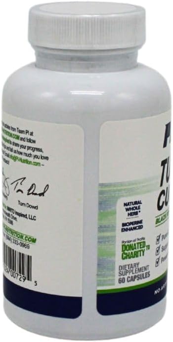 Performance Inspired Nutrition Turmeric Curcumin Capsules – Joint Support &amp Antioxidant – Enhanced Absorption – 60 Count