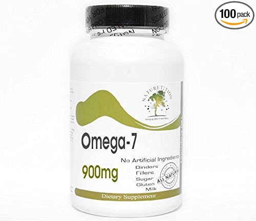 Omega-7 Omega 7 900mg Palmitoleic Acid ~ 100 Capsules - No Additives ~ Naturetition Supplements