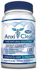 Consumer Health AnxiClear Night - Boosts Mood Calms the Mind Elevates Serotonin Levels - 5-HTP L-thianine - 30 Capsules - Made in the USA