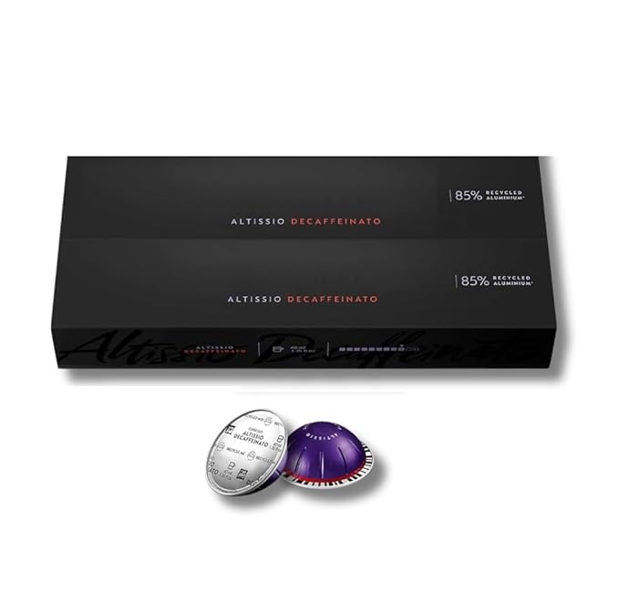 Altissio Decaffeinato Espresso (1.35 ounce) 20 Count Dark Roast Capsule[Import from EU]