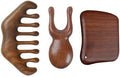 Wood Gua Sha Massage Tools SetScraping Scalp Massage Comb Wooden Gua Sha Scraping Tools3 Pieces.