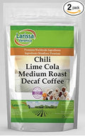 Chili Lime Cola Medium Roast Decaf Coffee (Gourmet Naturally Flavored Whole Coffee Beans) (16 oz ZIN: 568970) - 2 Pack