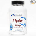 L-Lysine 500mg // 100 Capsules // Pure // by PureControl Supplements