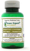 Green Organic Supplements' Digestive &amp Systemic Enzymes + Probiotics