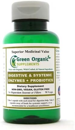 Green Organic Supplements' Digestive &amp Systemic Enzymes + Probiotics