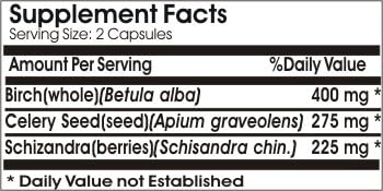 Thyroid TSH with Birch Selery and Schizandra ~ 90 Capsules - No Additives ~ Naturetition Supplements