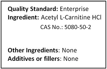 ALC Acetyl L-Carnitine HCl Powder 1000g (1.0Kg 2.2 LB) Pure Form