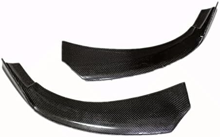 Eppar® New Carbon Fiber Piecha Front Lip Spoiler 2PCS Compatible with Mercedes Benz CLA Class C117 2013-2018 CLA180 CLA200 CLA220 CLA250 (No Red Line)
