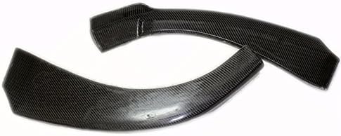 Eppar® New Carbon Fiber Piecha Front Lip Spoiler 2PCS Compatible with Mercedes Benz CLA Class C117 2013-2018 CLA180 CLA200 CLA220 CLA250 (No Red Line)