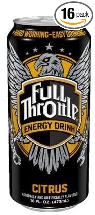 4 set 16 Pack - Full Throttle Energy Drink - Citrus - 16 Ounce