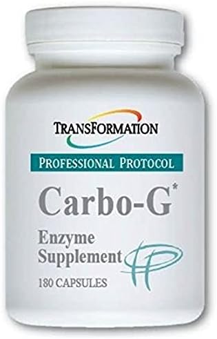 TRANSFORMATION THE GENESIS OF GOOD HEALTH Enzymes Carbo-G High Potency Enzyme Blend Formula Supplement with Probiotics &amp Herbs for Carbohydrate Breakdown Nutrient Absorption 180 Capsules