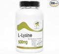 L-Lysine 500mg ~ 200 Capsules - No Additives ~ Naturetition Supplements