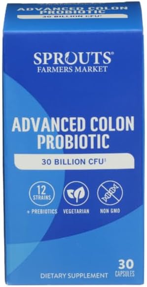 Sprouts Advanced Colon Probiotic 30 Billion CFU - 30 Capsules