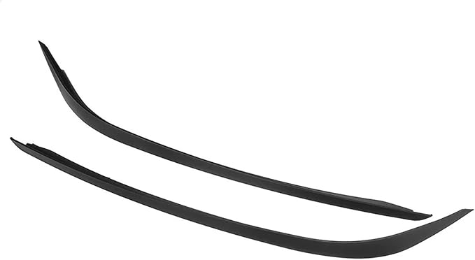 2013 to 2015 Compatible with Mercedes Benz CLA C117 CLA200 220 250 CLA45 AMG Front Bumper Spoiler Fog Lamp Light Lip Trim Cover Splitter(Color:Up air Knife)