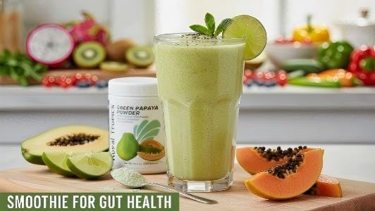Royal Tropics Green Papaya Powder. Enzymes for Digestive Support.