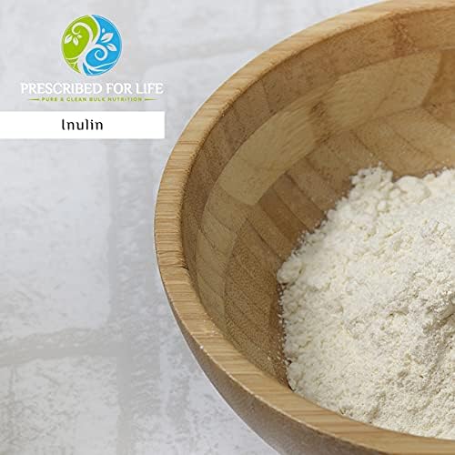 Prescribed For Life Inulin Powder | Prebiotics for Digestive Health | Gluten Free Vegan Non-GMO | Jerusalem Artichoke Supplement | Fructo Oligosaccharide FOS Powder (1 kg / 2.2 lb)