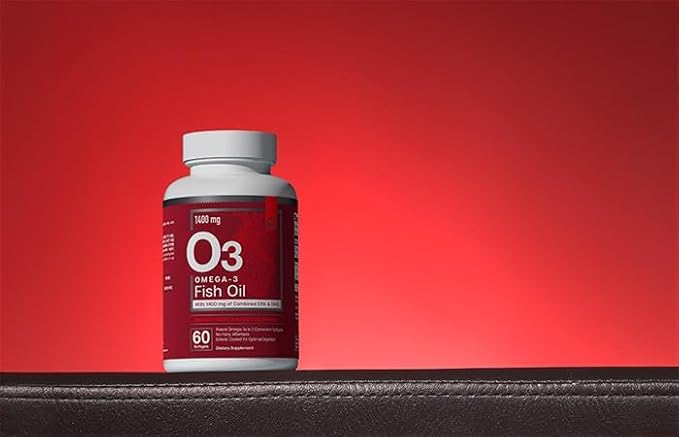 Essential Elements Omega-3 Fish Oil Supplement with EPA &amp DHA | Fatty Acids for Immune Heart &amp Cognitive Support | Omega-3 Fish Oil 120 Softgels (2-Pack)
