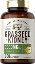 Carlyle Grass Fed Beef Kidney Supplement | 200 Capsules | 3000mg | Pasture Raised Desiccated Bovine Supplement | Hormone and Pesticide Free | Non-GMO Gluten Free | by Herbage Farmstead