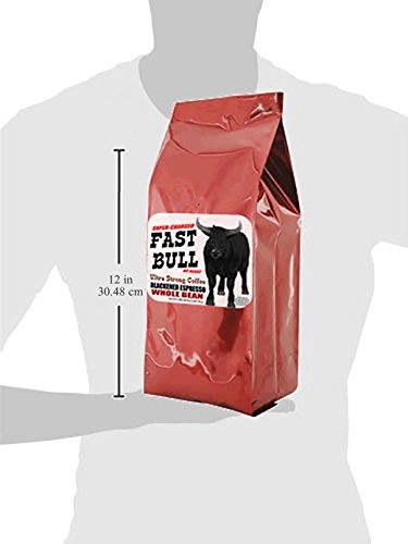 Fast Bull Smooth Crema Espresso 5 LBS - Whole Bean Coffee 5 Pound Bag Strongest Coffee