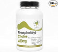 Phosphatidyl Choline 450mg ~ 200 Capsules - No Additives ~ Naturetition Supplements