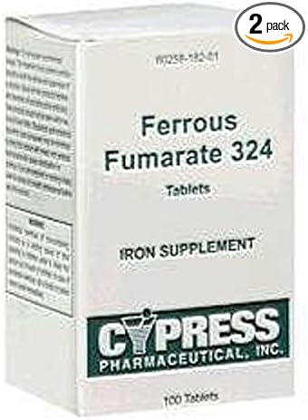 2 Set Ferrous Fumarate 324 Tablets Boxed 100ct