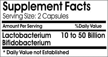 All Natural Probiotic // 200 Capsules // Pure // by PureControl Supplements