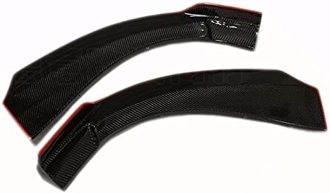 Eppar® New Carbon Fiber Piecha Front Lip Spoiler 2PCS Compatible with Mercedes Benz CLA Class C117 2013-2018 CLA180 CLA200 CLA220 CLA250 (with Red Line)
