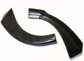 Eppar® New Carbon Fiber Piecha Front Lip Spoiler 2PCS Compatible with Mercedes Benz CLA Class C117 2013-2018 CLA180 CLA200 CLA220 CLA250 (No Red Line)