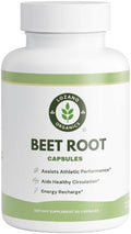 Beet Root Capsules – 1300mg Beetroot Powder for Natural Energy &amp Endurance Support Non-GMO Lab-Tested Beet Supplement - 60 Capsules 30-Day Supply