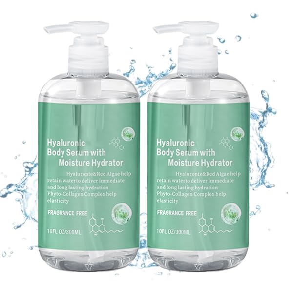 Body Hydrator Hyaluronic Body SerumHyaluronic Serum For Bodys For Dry Skin Fast-Absorbing Bodys Care Deep Hydration Non-Greasy Formula (2pcs)