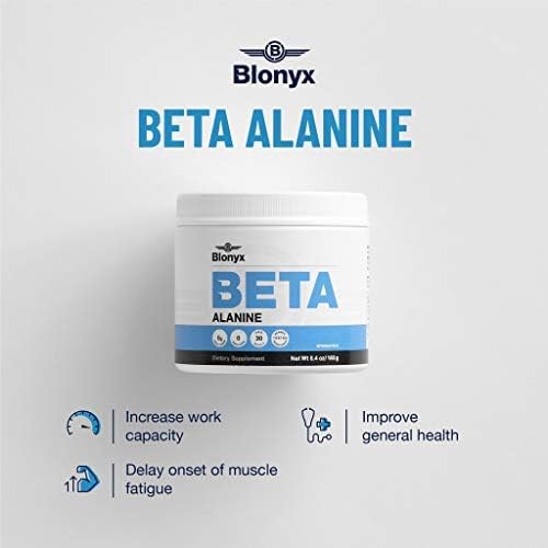 Beta-Alanine Supplement - Enhances Muscular Endurance &amp Work Capacity 6g Daily Dose 30-Day Supply
