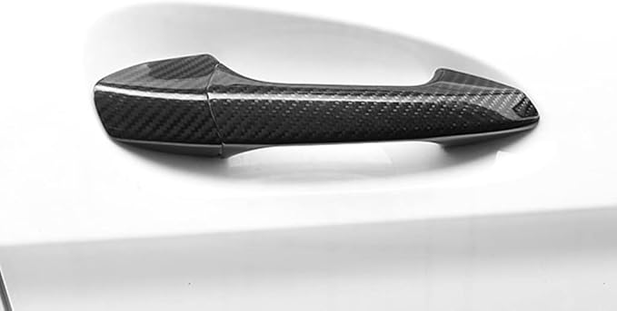 New Carbon Fiber Handle Covers Compatible with Mercedes Benz CLA C117 2013-2018 CLA180 CLA200 CLA 220 CLA250 (Only Drive Side Door with Touch Auto Lock)