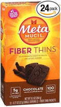 Meta Mucil Fiber Thins Chocolate - 24 ct Pack of 4