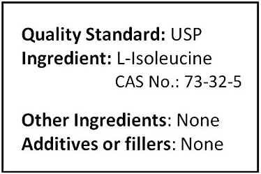 L-Isoleucine 1000g (2.2lb 35.2 oz) Pure Powder