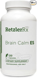 HormoneSynergy RetzlerRx® Brain Calm ES - Ultimate Support for Calmness &amp Relaxation - L-Theanine (Suntheanine®) - TRAACS® Albion® Chelated Minerals - GABA - 5-HTP - L-Taurine - 120 V-Caps