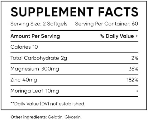 Semen Volume Support Capsules for Men – Zinc Rose Hip &amp Vitamin C – Reproductive Health &amp Vitality – 60 Capsules - 1 Month Supply