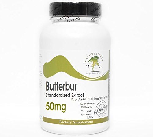 Butterbur Standardized Extract 50mg ~ 90 Capsules - No Additives ~ Naturetition Supplements