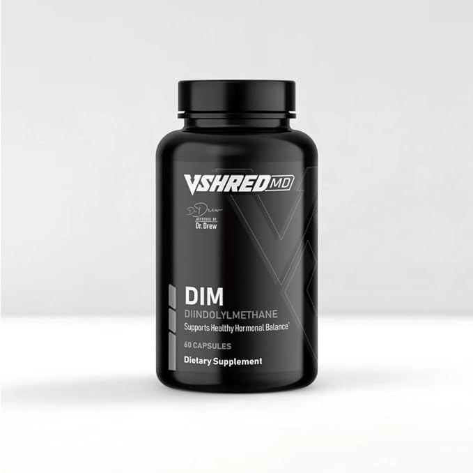 V Shred MD DIM – Dr. Drew Approved Hormone Balance Supplement – Formulated Diindolylmethane for Estrogen Metabolism Vitality &amp Healthy Aging – 60 Capsules