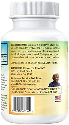 Dr. Clark Store Magnesium Sulfate (Epsom Salt) Capsules for Occasional Constipation Relief and Muscle Support 1030 mg 100 Pure Vegetarian Tapioca Capsules