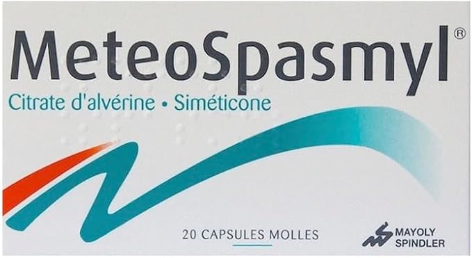 MeteoSpasmyl-to Relieve Digestive Pain Accompanied by Bloating-Pack of 20 Soft Capsules.