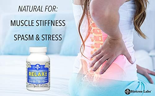 BioTree Labs Relax 180 - Pack of 3 x 120 Magnesium &amp Potassium Supplement with Electrolytes | 60 Days