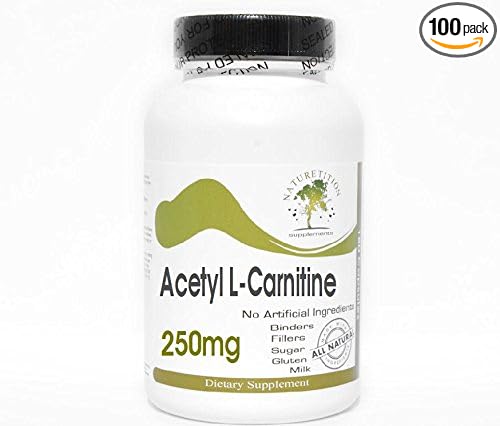 Acetyl L-Carnitine 250mg ~ 100 Capsules - No Additives ~ Naturetition Supplements