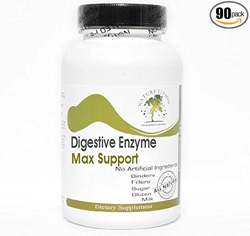 Digestive Enzyme Max Support ~ 90 Capsules - No Additives ~ Naturetition Supplements