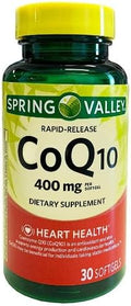 C0q10 400mg- Rapid-Release 30 softgels (Pack of 1) + Daily Supplement Tracker Sticker
