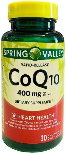 C0q10 400mg- Rapid-Release 30 softgels (Pack of 1) + Daily Supplement Tracker Sticker