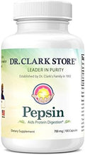 Dr. Clark Pepsin Supplement 700mg 100 Gelatin Capsules