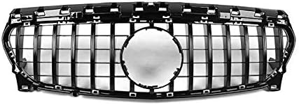 Front Bumper Grill Mesh Fits For W117 CLA Class CLA180 CLA200 CLA250 CLA45 AMG 2013-2016 (Black)