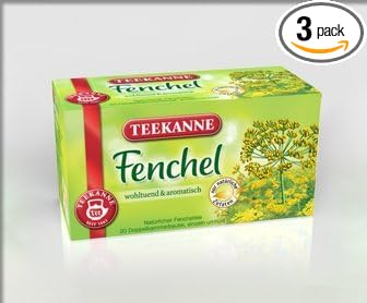 TEEKANNE Fenchel (fennel) / 3x 20 tea bags / fresh + direct german-import